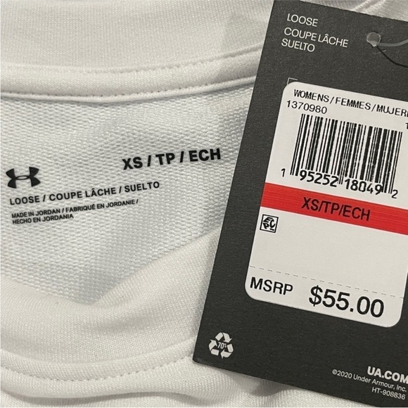 Under Armour Women's Terry Gradient Crewneck Sweatshirt Women's Size XS NWT - Picture 8 of 9